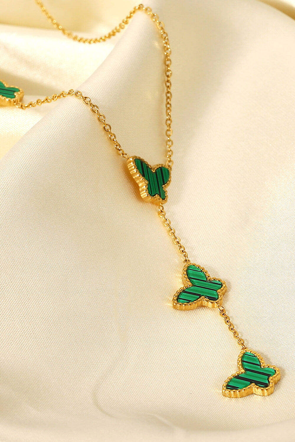 Gotta Fly Butterfly Drop Necklace - White Stag Clothing