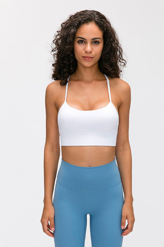 Y Back Yoga Bra Tops - White Stag Clothing