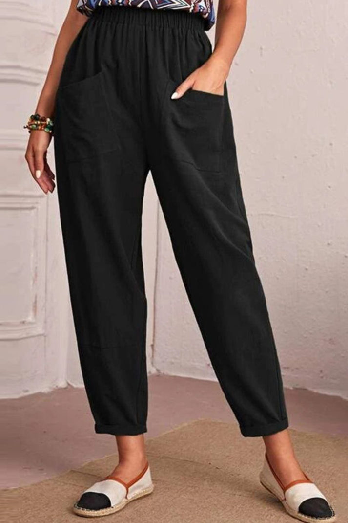 Elasticated Waist Pocket Pants