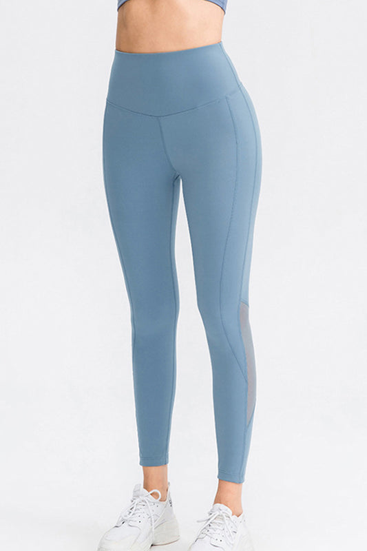Spliced Mesh Yoga Leggings - White Stag Clothing
