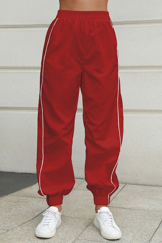 Two-Tone Elastic Waist Sweatpants - White Stag Clothing