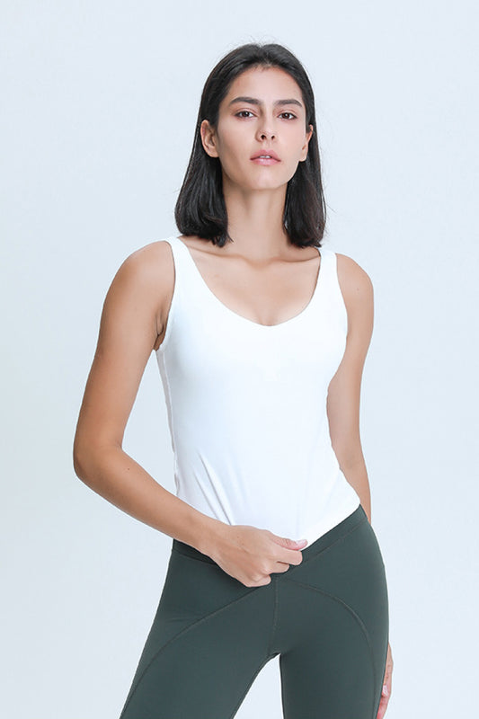 V Neck Active Tank - White Stag Clothing