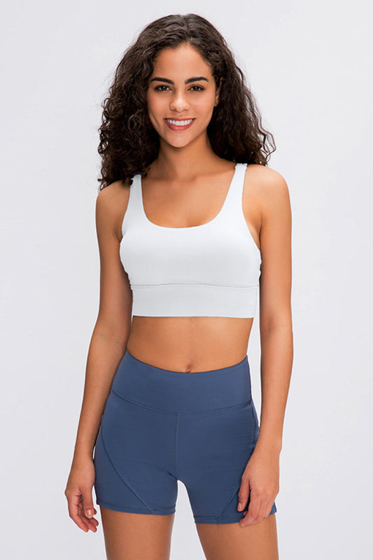 Double X Sports Bra - Basic Colors - White Stag Clothing