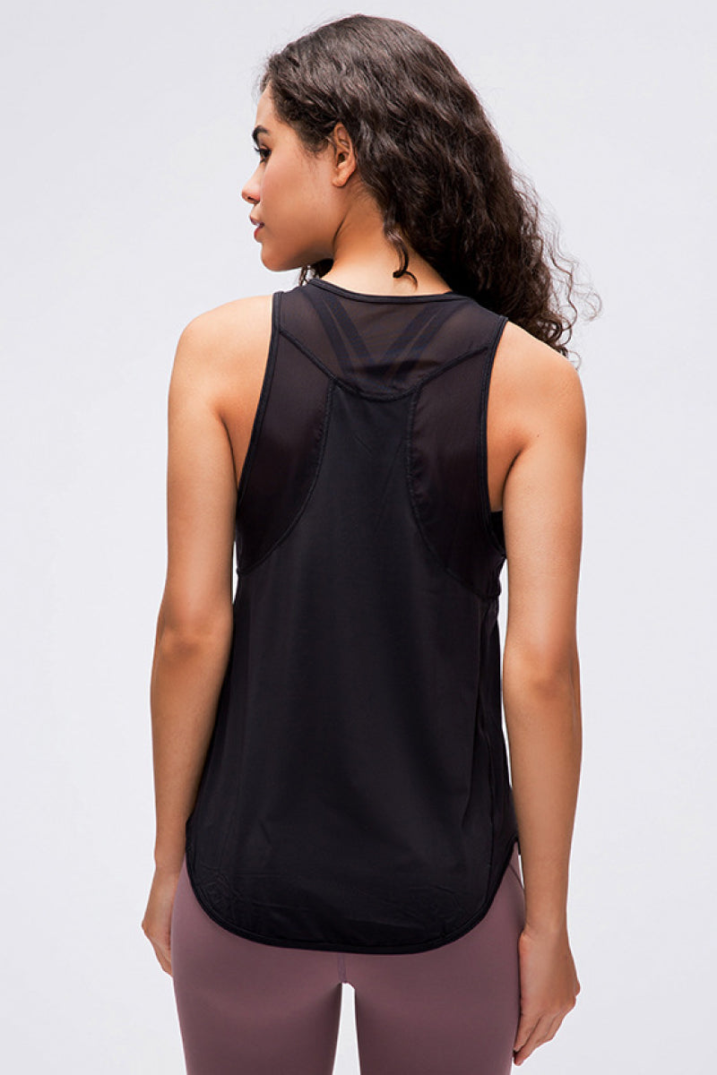 Mesh Panel Active Tank - White Stag Clothing