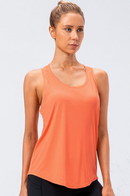 Curved Hem Athletic Tank - White Stag Clothing