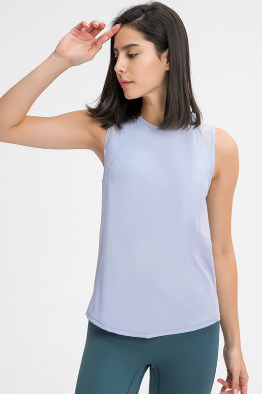 Cut Out Back Active Tank - White Stag Clothing