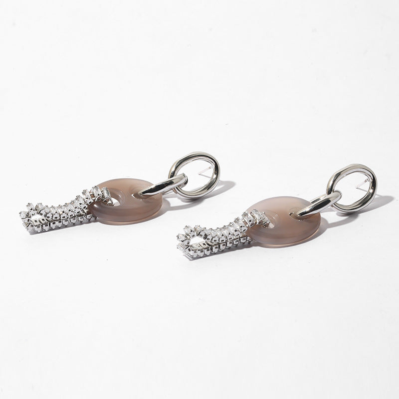 Industrial Natural Stone Earrings - White Stag Clothing