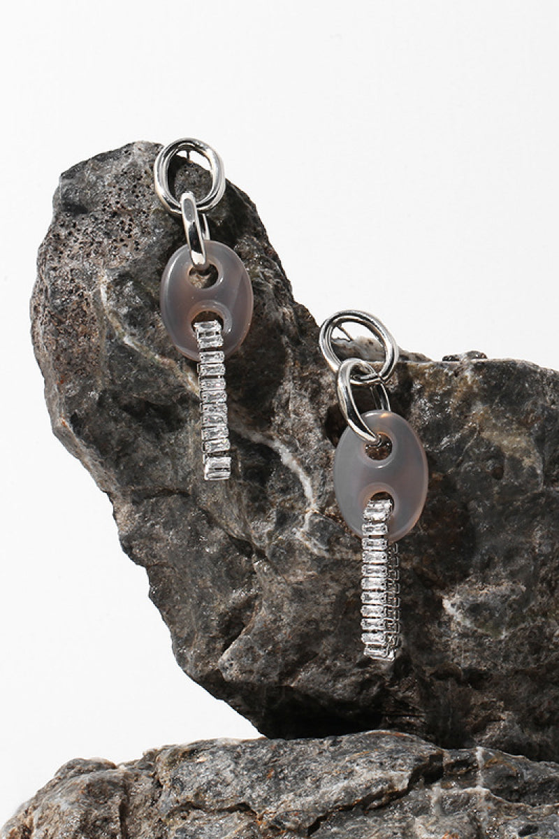 Industrial Natural Stone Earrings - White Stag Clothing